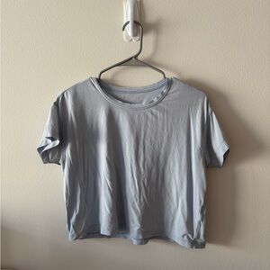 lululemon athletica Soft Blue Short Sleeve Tee
